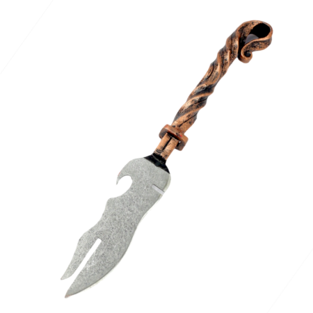 Нож с кованной ручкой Скорпион для шашлыка