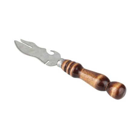 Нож с деревянной ручкой для шашлыка